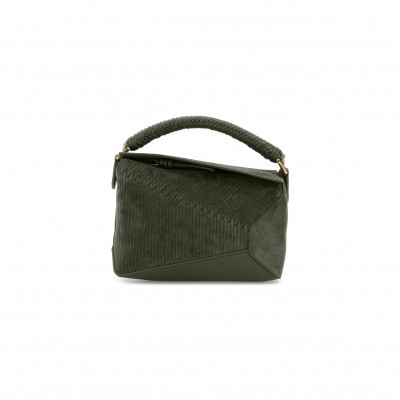 LOEWE SMALL PUZZLE BAG IN SUEDE A510P60X57 (24*16.5*10.5cm)